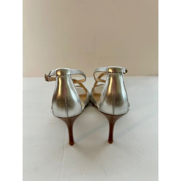 Talbots Metallic Nappa Leather Slingback Heel Sandals, Size 7B, New w/o box - Picture 5 of 8